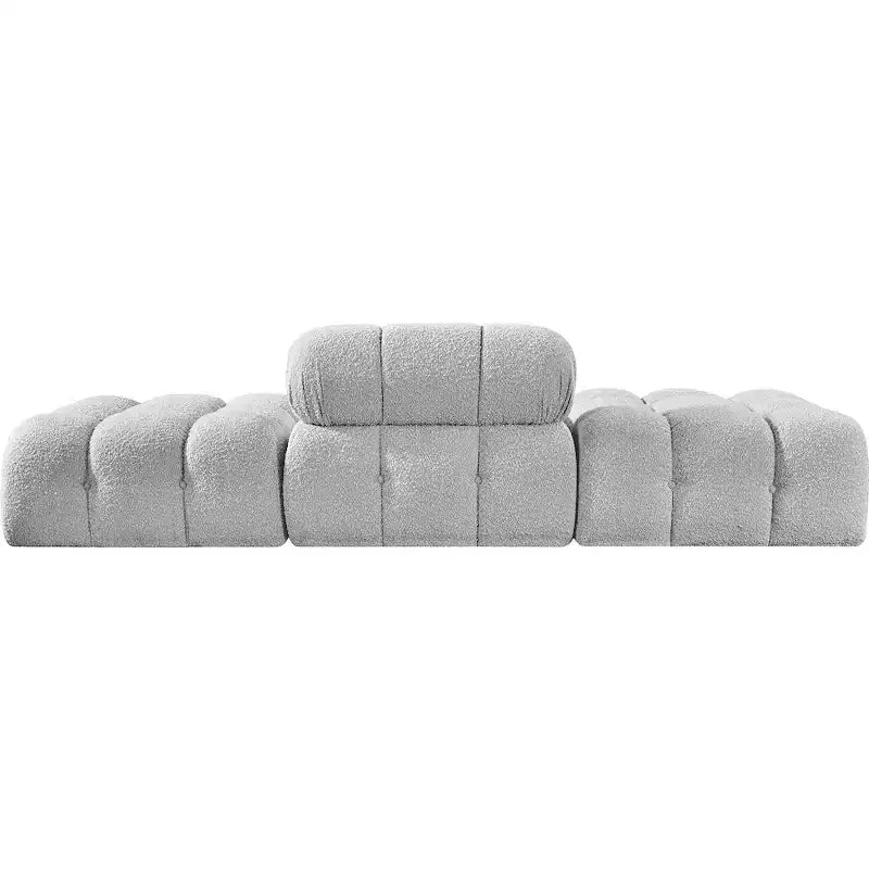 Canapé modulable 3 pièces Meridian Furniture Ames 102 en tissu bouclé
