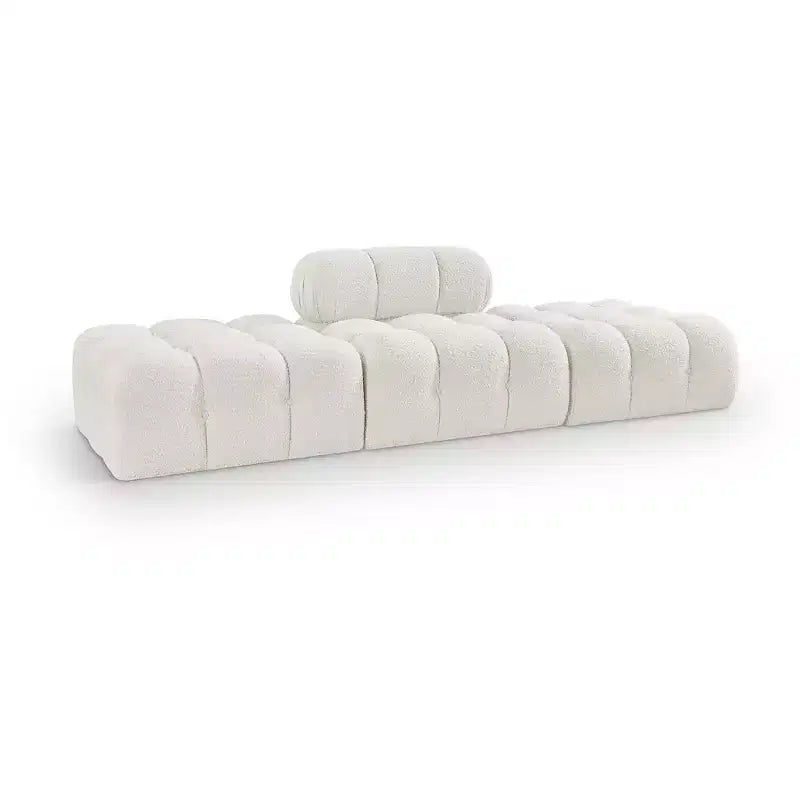 Canapé modulable 3 pièces Meridian Furniture Ames 102 en tissu bouclé