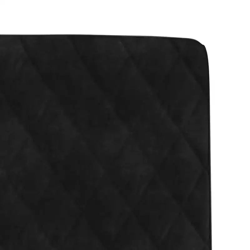 vidaXL Chaises de salle à manger lot de 4 Velours noir (100 % polyester), contreplaqué, métal
