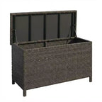 Ratten Storage Cabinet 120 Gallon Deck Box, Farmhouse Resin Outdoor Storage Box Waterproof for Deck Balcony Patio Yard