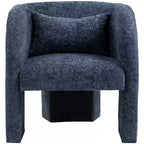 Chaise Meridian Furniture Sawyer en tissu chenille