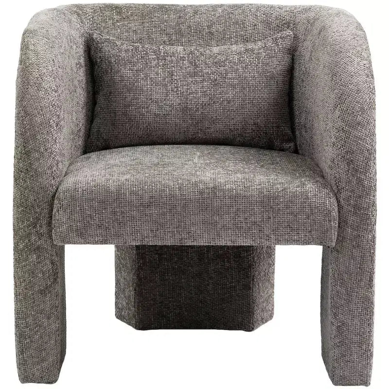 Chaise Meridian Furniture Sawyer en tissu chenille
