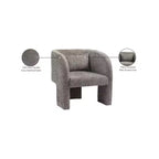 Chaise Meridian Furniture Sawyer en tissu chenille