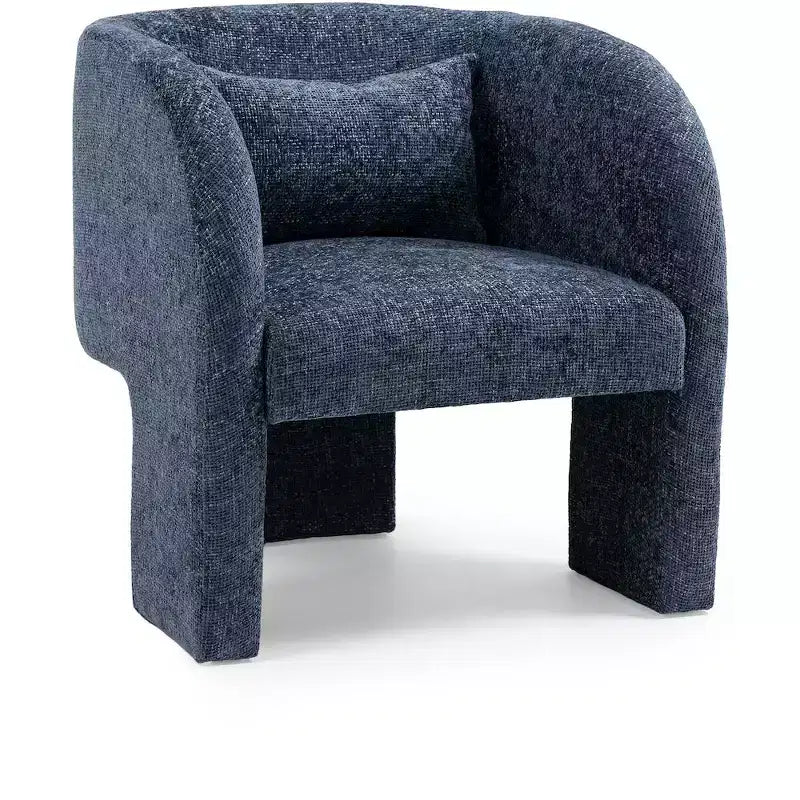 Chaise Meridian Furniture Sawyer en tissu chenille
