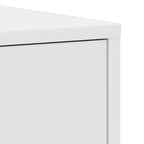vidaXL Meuble de salle de bain blanc en bois d'ingénierie Meuble haut de salle de bain