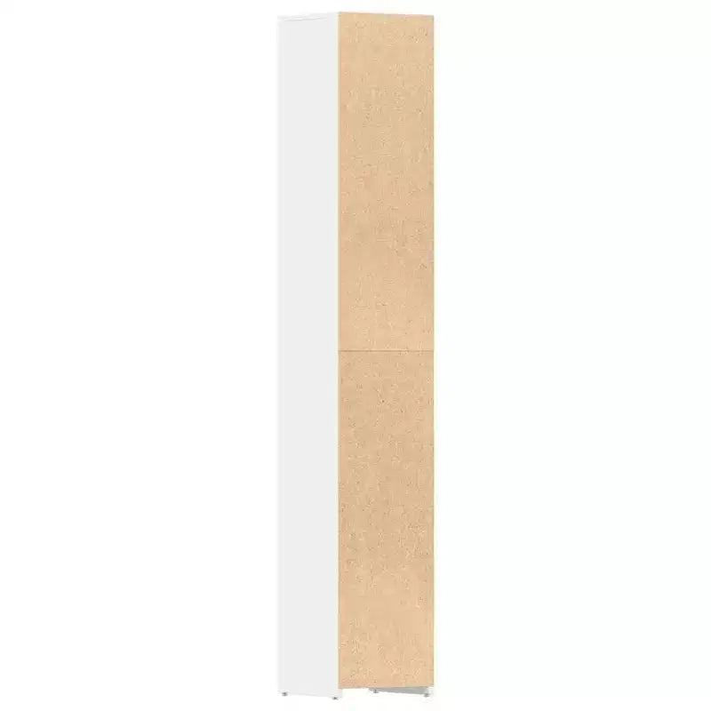 vidaXL Meuble de salle de bain blanc en bois d'ingénierie Meuble haut de salle de bain