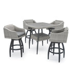 Ensemble de 5 tabourets de bar d'extérieur Sunbrella Cannes