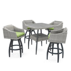 Ensemble de 5 tabourets de bar d'extérieur Sunbrella Cannes