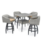 Ensemble de 5 tabourets de bar d'extérieur Sunbrella Cannes