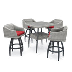 Ensemble de 5 tabourets de bar d'extérieur Sunbrella Cannes
