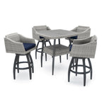 Ensemble de 5 tabourets de bar d'extérieur Sunbrella Cannes