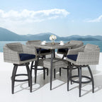 Ensemble de 5 tabourets de bar d'extérieur Sunbrella Cannes
