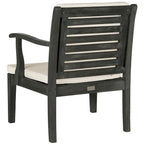SAFAVIEH Outdoor Living Fresno Gris Ardoise Foncé 4 pièces - 48L x 25P x 32H