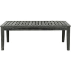 SAFAVIEH Outdoor Living Fresno Gris Ardoise Foncé 4 pièces - 48L x 25P x 32H
