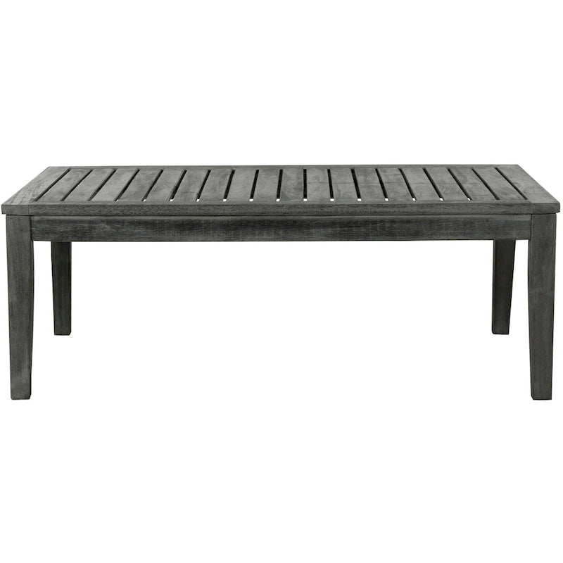 SAFAVIEH Outdoor Living Fresno Gris Ardoise Foncé 4 pièces - 48L x 25P x 32H