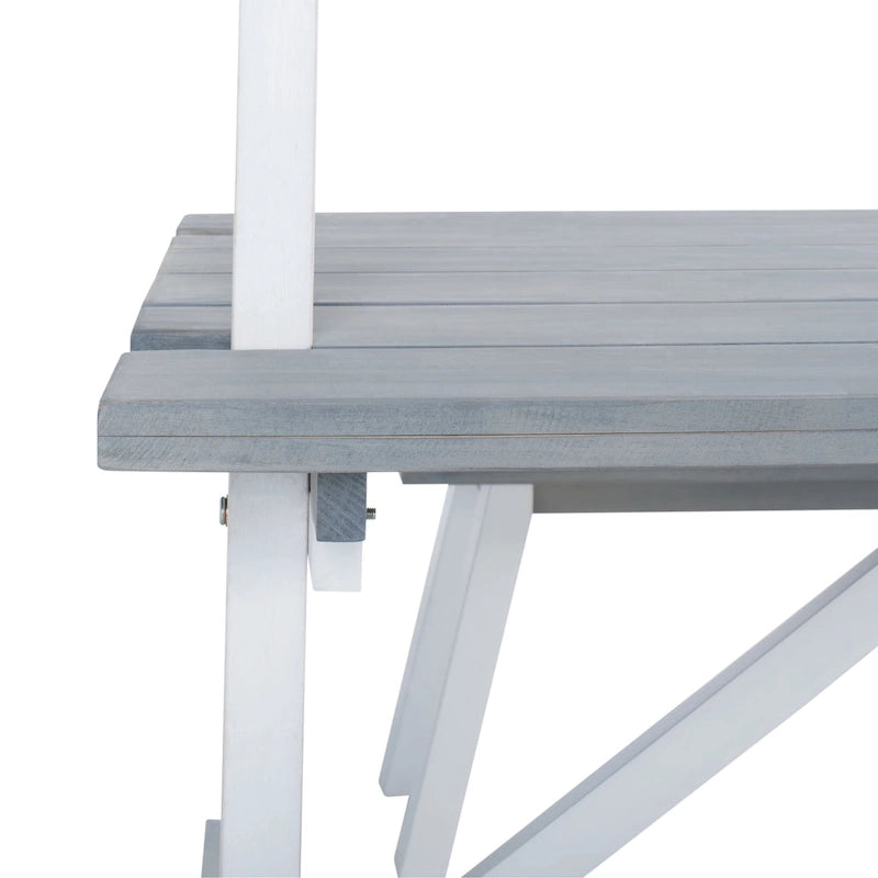 SAFAVIEH Outdoor Living Willamy – Ensemble de salle à manger 3 pièces – 29 l x 69 P x 74 H