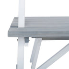 SAFAVIEH Outdoor Living Willamy – Ensemble de salle à manger 3 pièces – 29 l x 69 P x 74 H