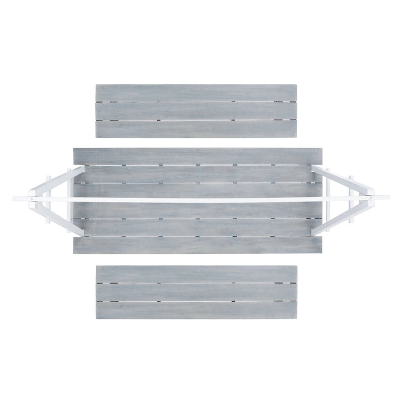 SAFAVIEH Outdoor Living Willamy – Ensemble de salle à manger 3 pièces – 29 l x 69 P x 74 H