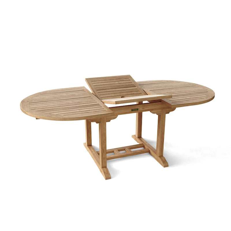 Ensemble de table à manger en teck naturel Hyde Park