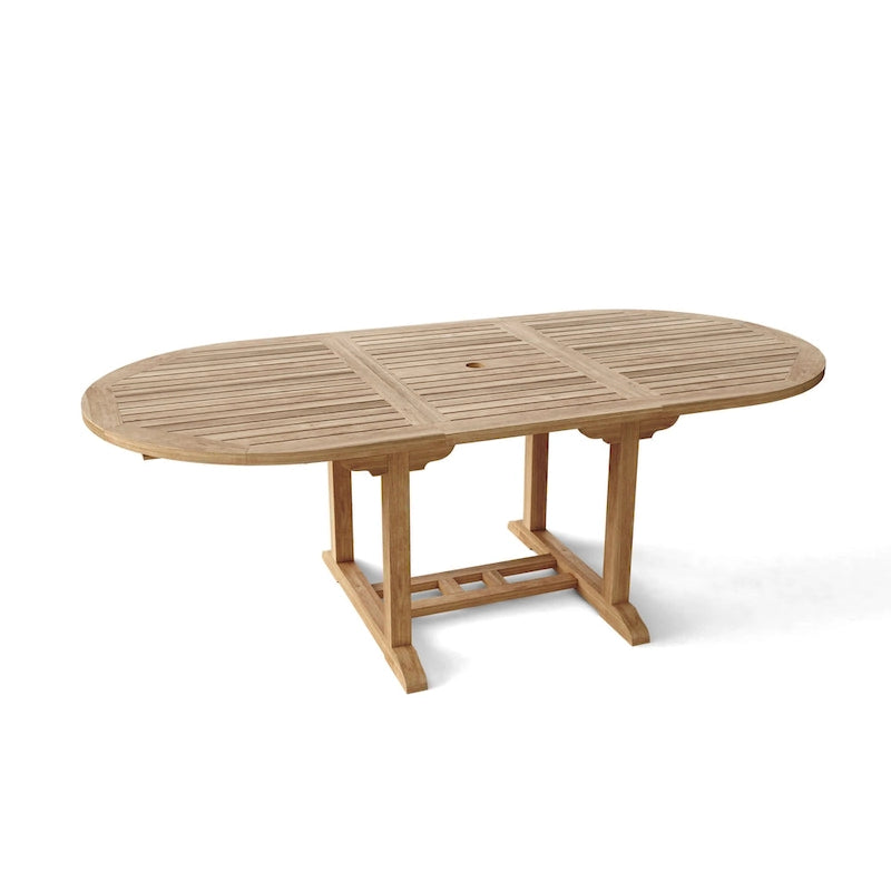 Ensemble de table à manger en teck naturel Hyde Park