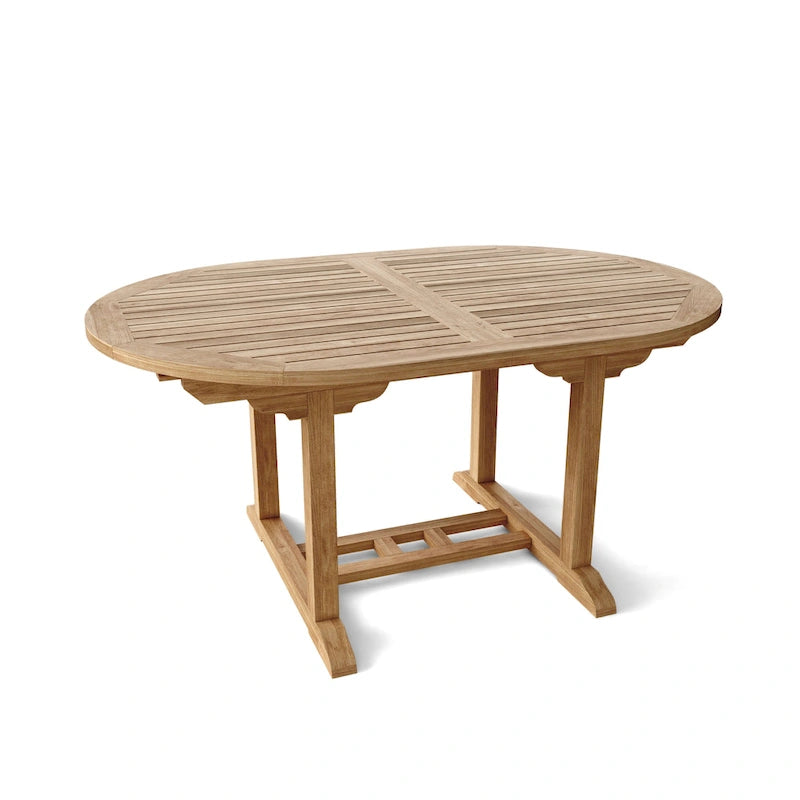 Ensemble de table à manger en teck naturel Hyde Park