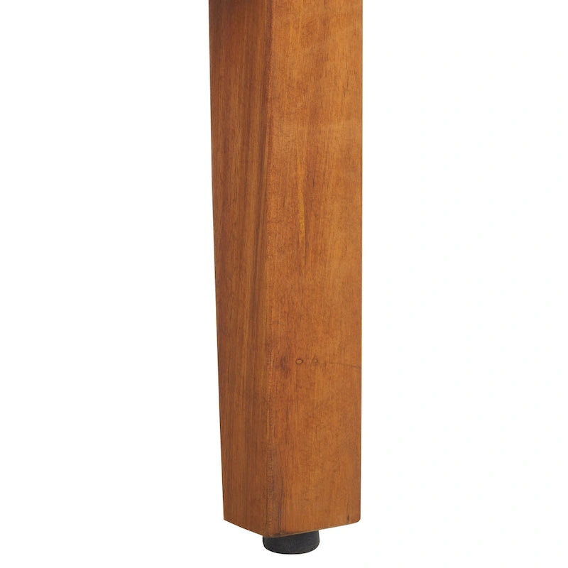 SAFAVIEH Owen Ensemble de conversation de patio 4 pièces en bois massif - 52 larg. x 30 prof. x 25 haut.