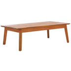 SAFAVIEH Owen Ensemble de conversation de patio 4 pièces en bois massif - 52 larg. x 30 prof. x 25 haut.