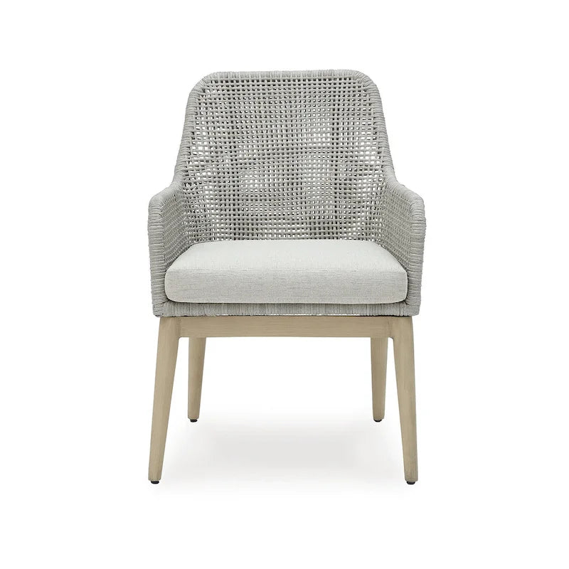 Signature Design by Ashley Seton Creek Ensemble de salle à manger d'extérieur 5 pièces marron/gris – 80 L x 42 P x 28,88 H