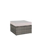 Ensemble de canapé de jardin 8 pièces, mobilier de jardin d'angle en rotin, ensemble de conversation pour terrasse