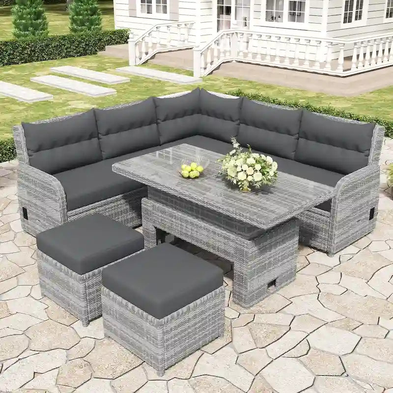 Salon de jardin en rotin