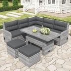 Salon de jardin en rotin