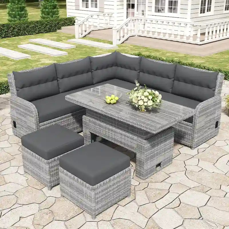 Salon de jardin en rotin
