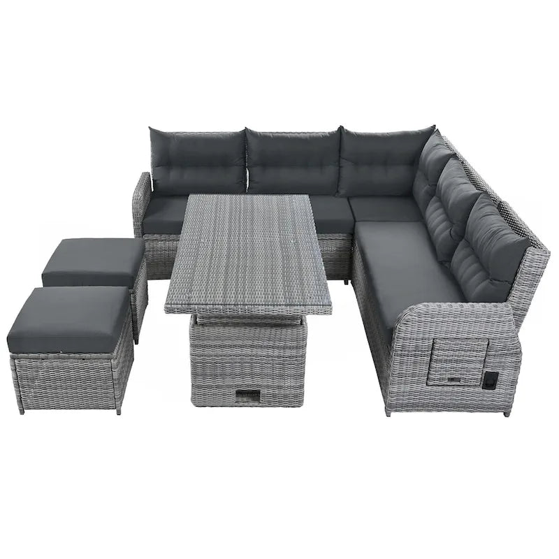 Salon de jardin en rotin
