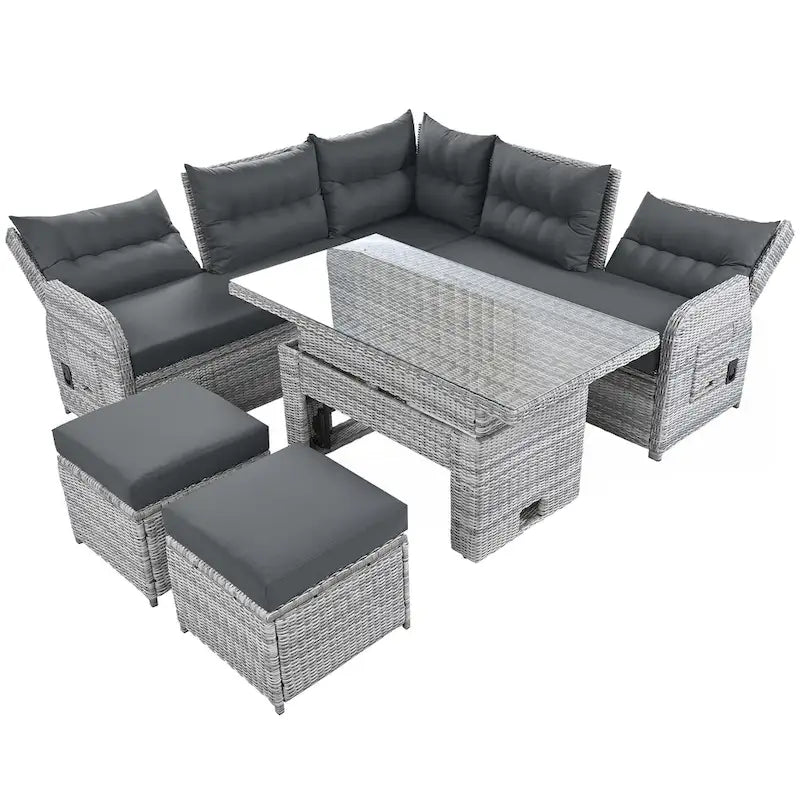 Salon de jardin en rotin