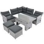 Salon de jardin en rotin