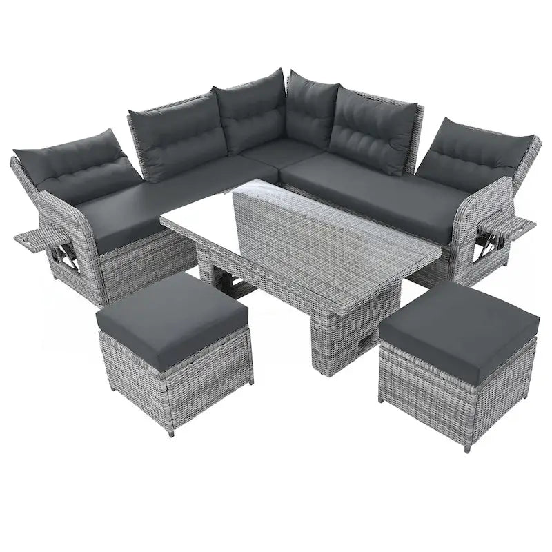Salon de jardin en rotin