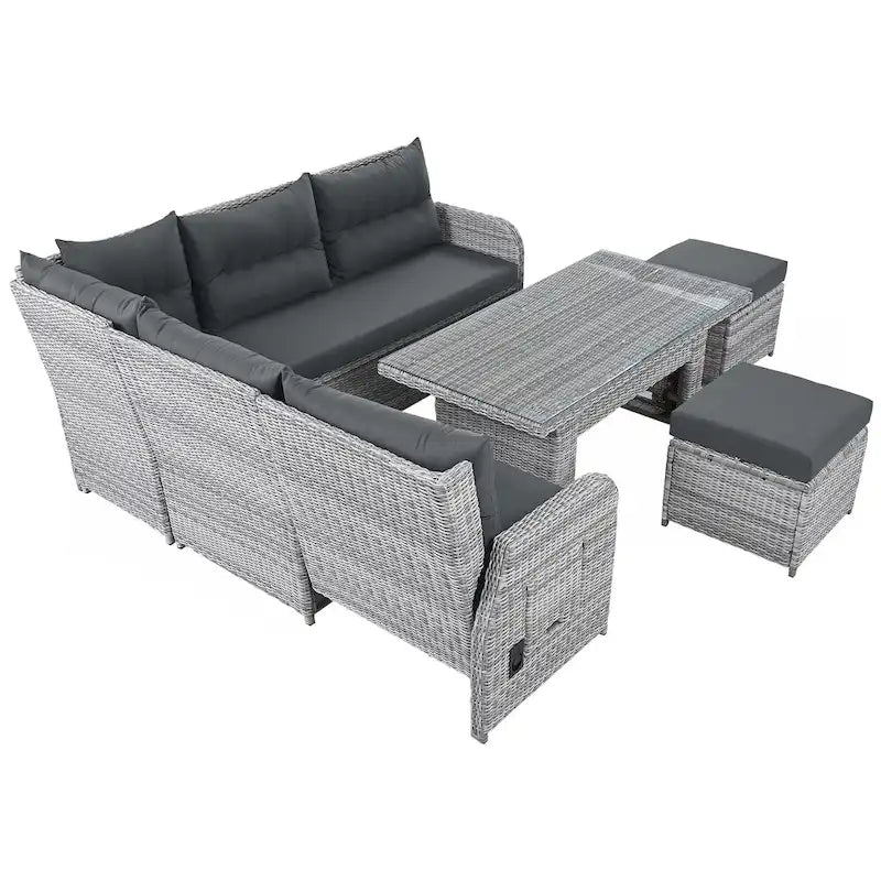 Salon de jardin en rotin