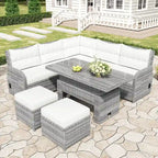 Salon de jardin en rotin