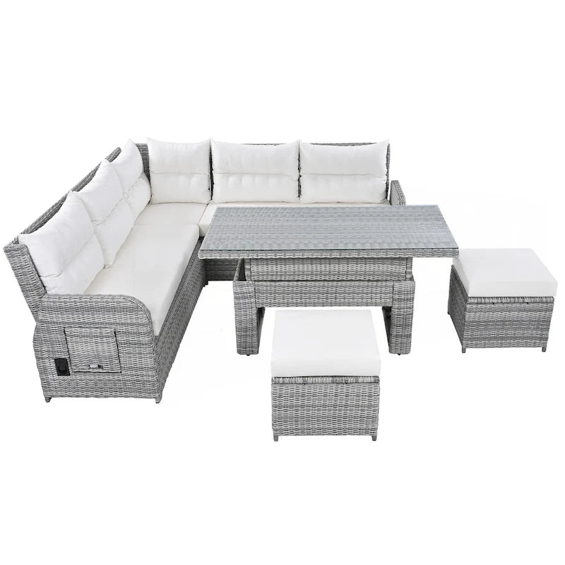 Salon de jardin en rotin