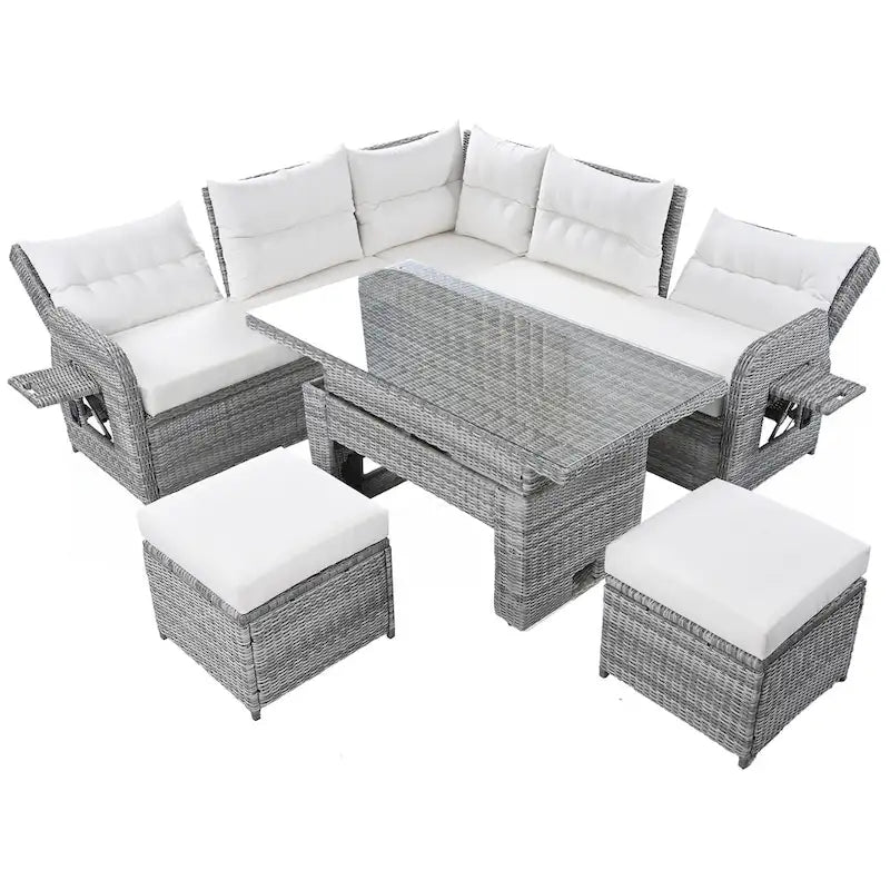 Salon de jardin en rotin