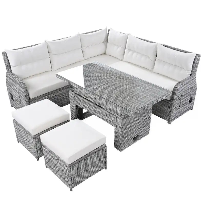 Salon de jardin en rotin