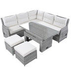 Salon de jardin en rotin