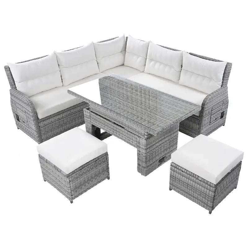 Salon de jardin en rotin
