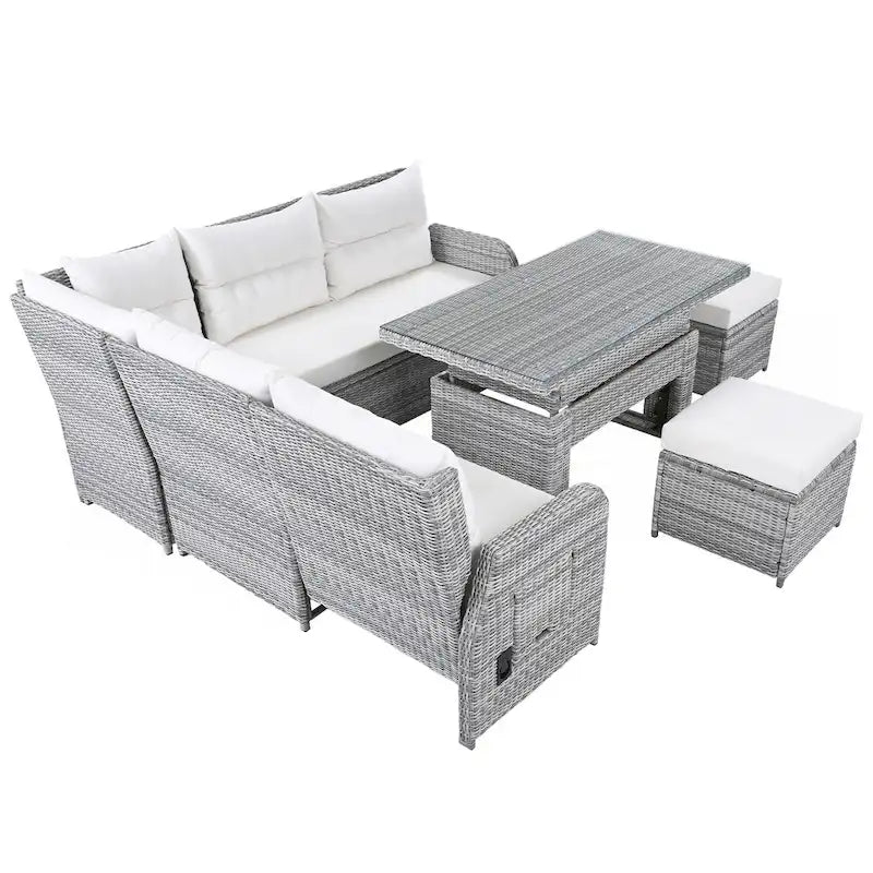 Salon de jardin en rotin