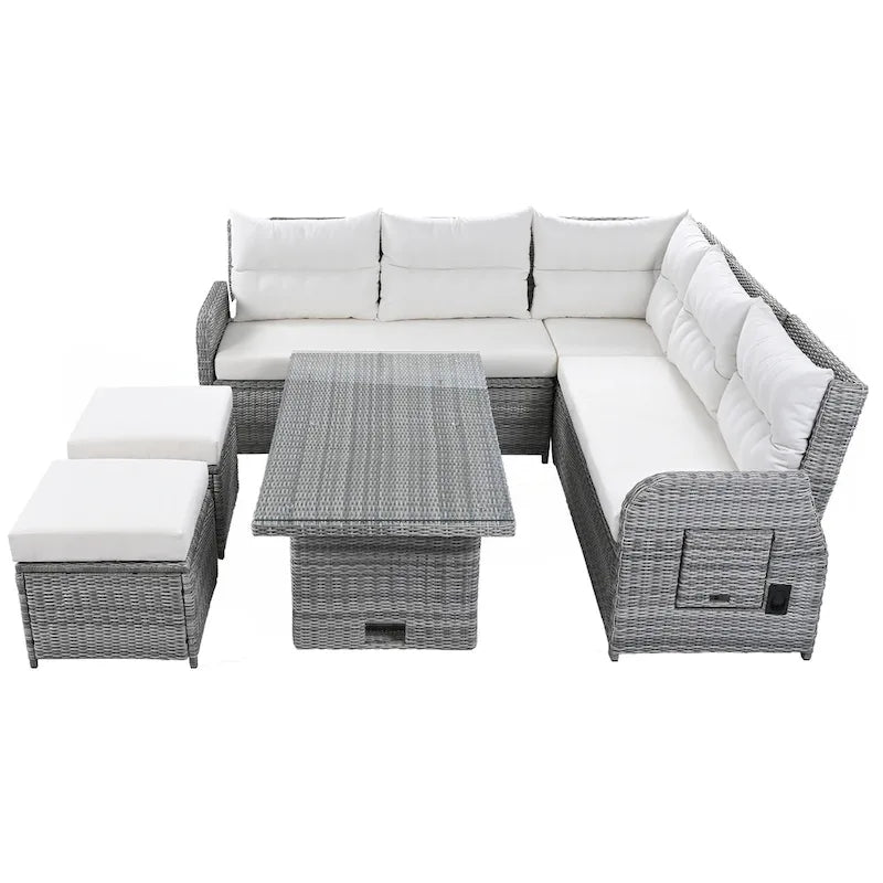 Salon de jardin en rotin