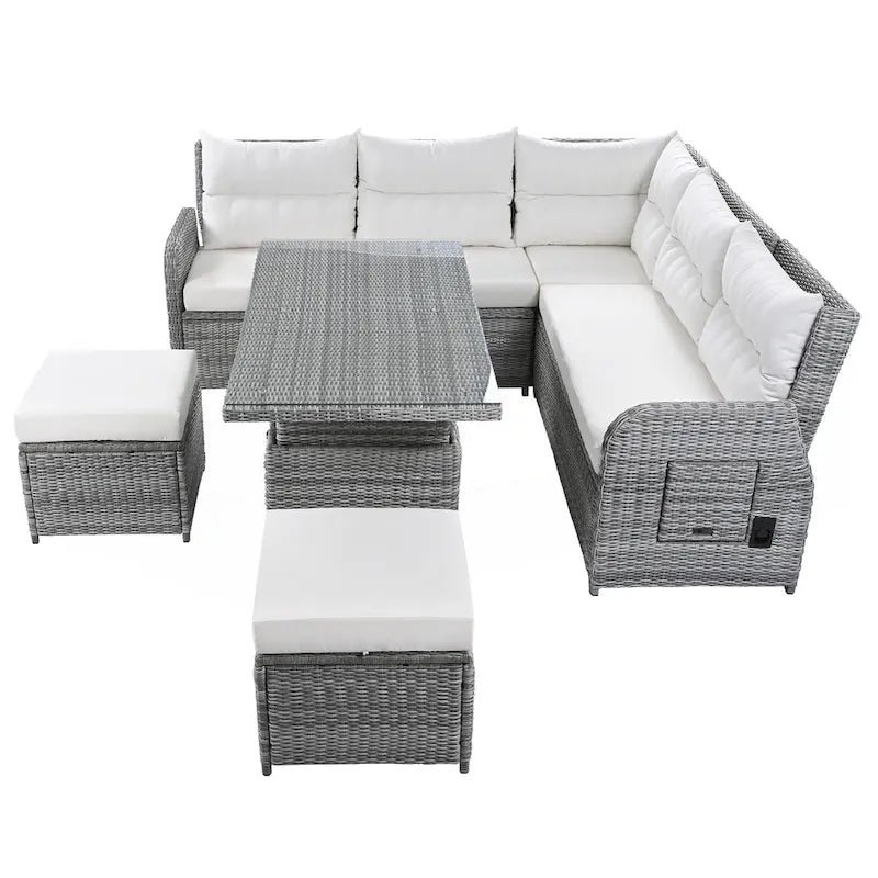 Salon de jardin en rotin