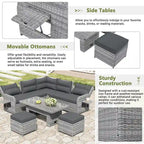 Salon de jardin en rotin