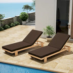 Christopher Knight Home - Lot de 2 chaises longues de jardin en acacia Iran
