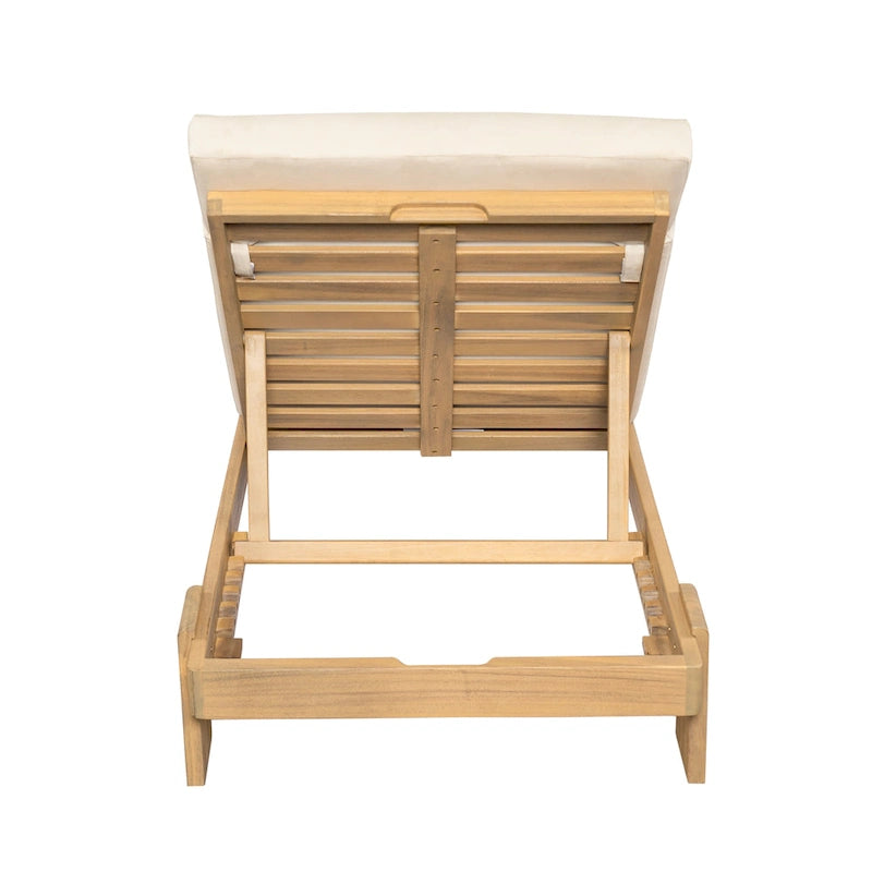 Christopher Knight Home - Lot de 2 chaises longues de jardin en acacia Iran
