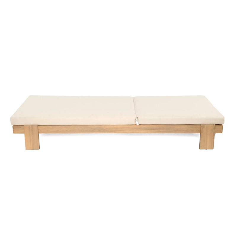 Christopher Knight Home - Lot de 2 chaises longues de jardin en acacia Iran
